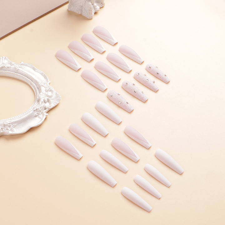 Premium Rhinestone-Embellished Stiletto Press-On Nails Kalsten