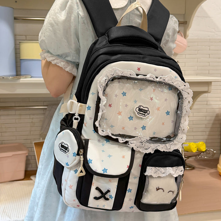 Whimsical Star-Embellished Cute Backpack Kalsten