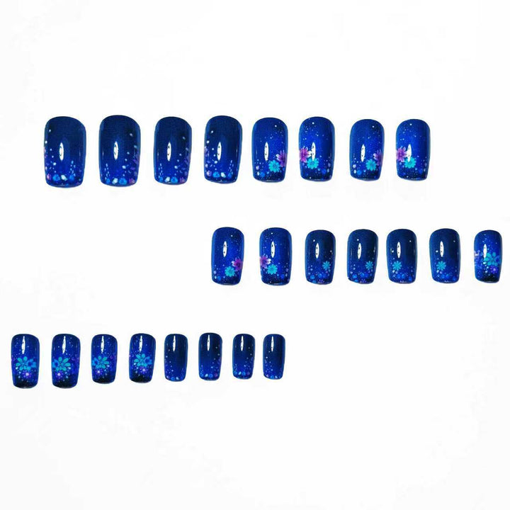 Artistic Gradient Floral Nail Art Kalsten
