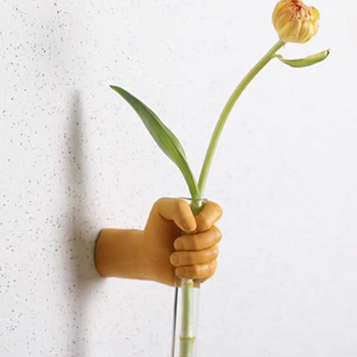 Artistic Wall-Mounted Flower Holder