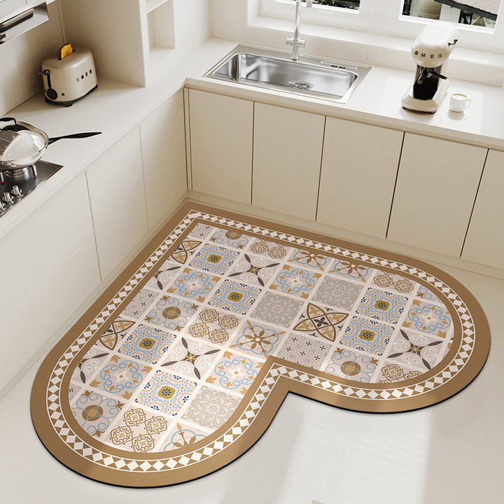 Heart-Shaped Kitchen Mat