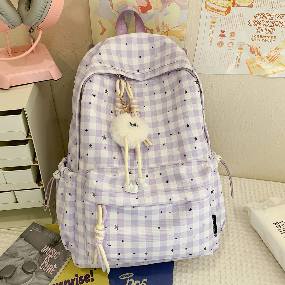 Cute Star-Embellished Daily Backpack Kalsten