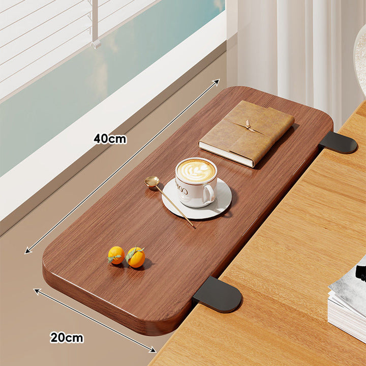 Clamp-On Window Sill Desk Extension Shelf