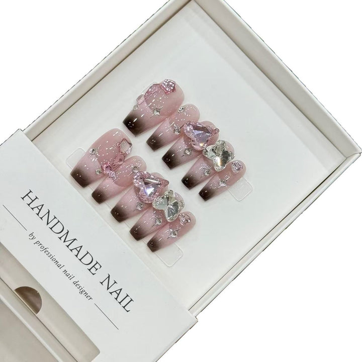 Artistic Handmade Press-On Nails Set