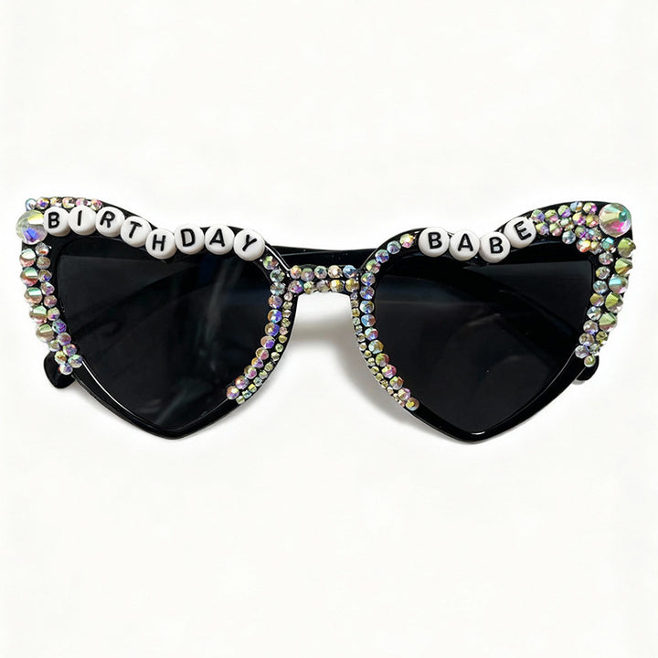 Birthday-Themed Heart-Shaped Sunglasses Kalsten