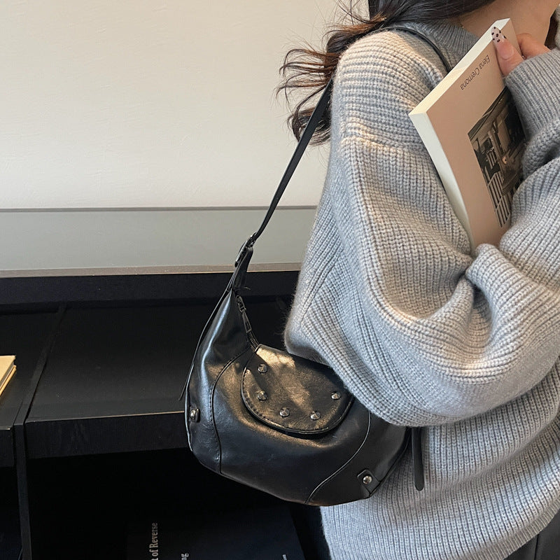 Stylish Leather Hobo Bag Kalsten