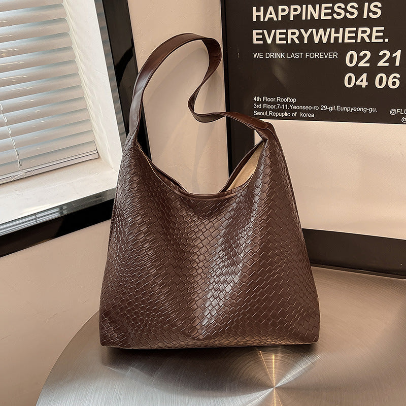 Woven Leather Shoulder Bag Kalsten