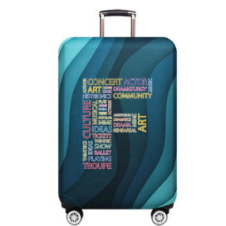 Unisex Hard Shell Suitcase with Creative Cultural Design Kalsten