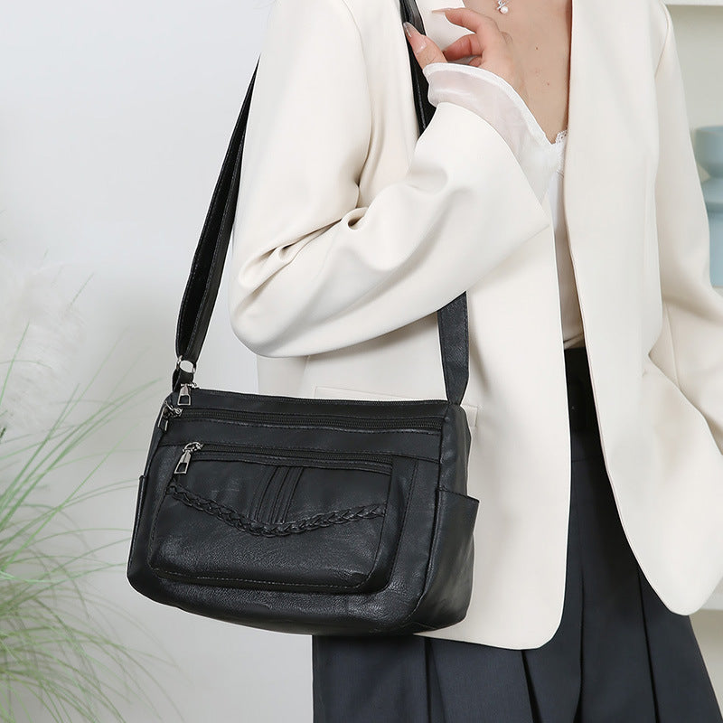 WoStylish Leather Crossbody Bag