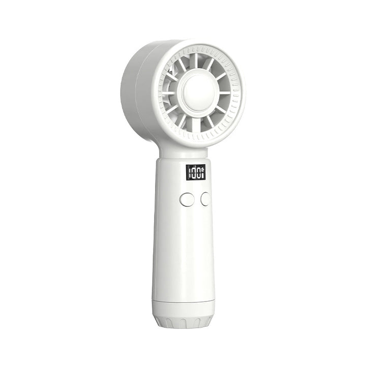 Unisex Portable Hand Fan with Digital Display and Multiple Speed Settings Kalsten