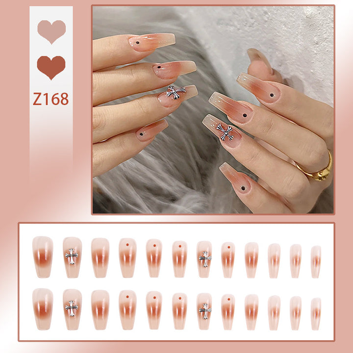 Artificial nail set with glamorous 3D decorations Kalsten