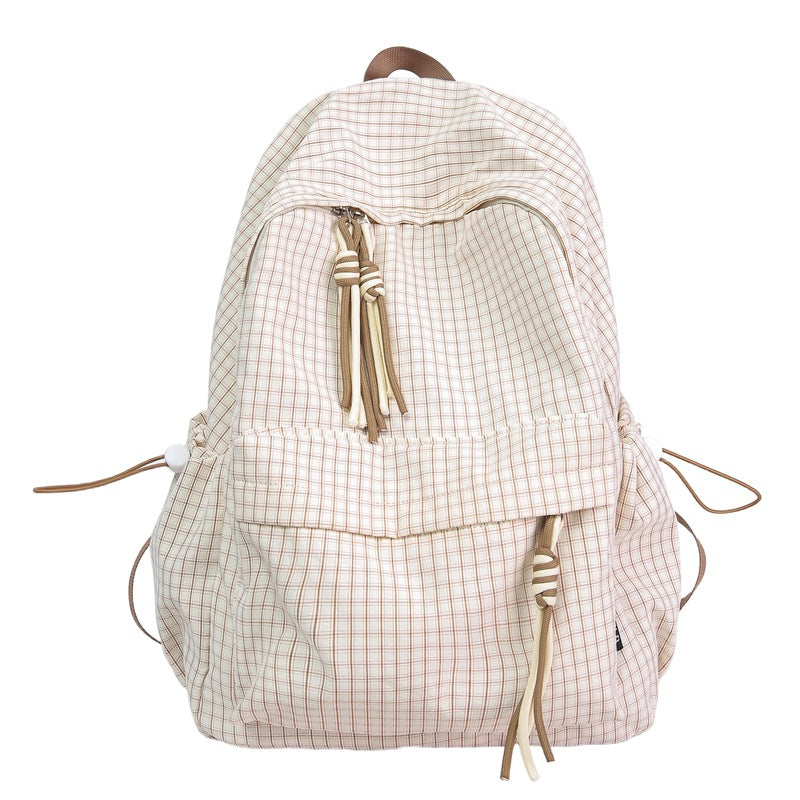 Textured Patterned Casual Backpack Kalsten