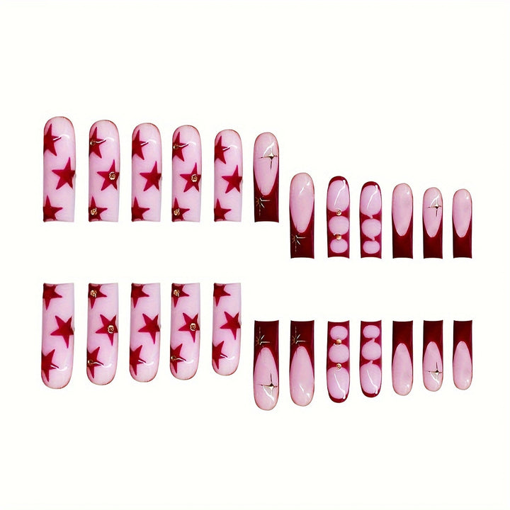 Star-Accent Press-On Nail Art Kalsten