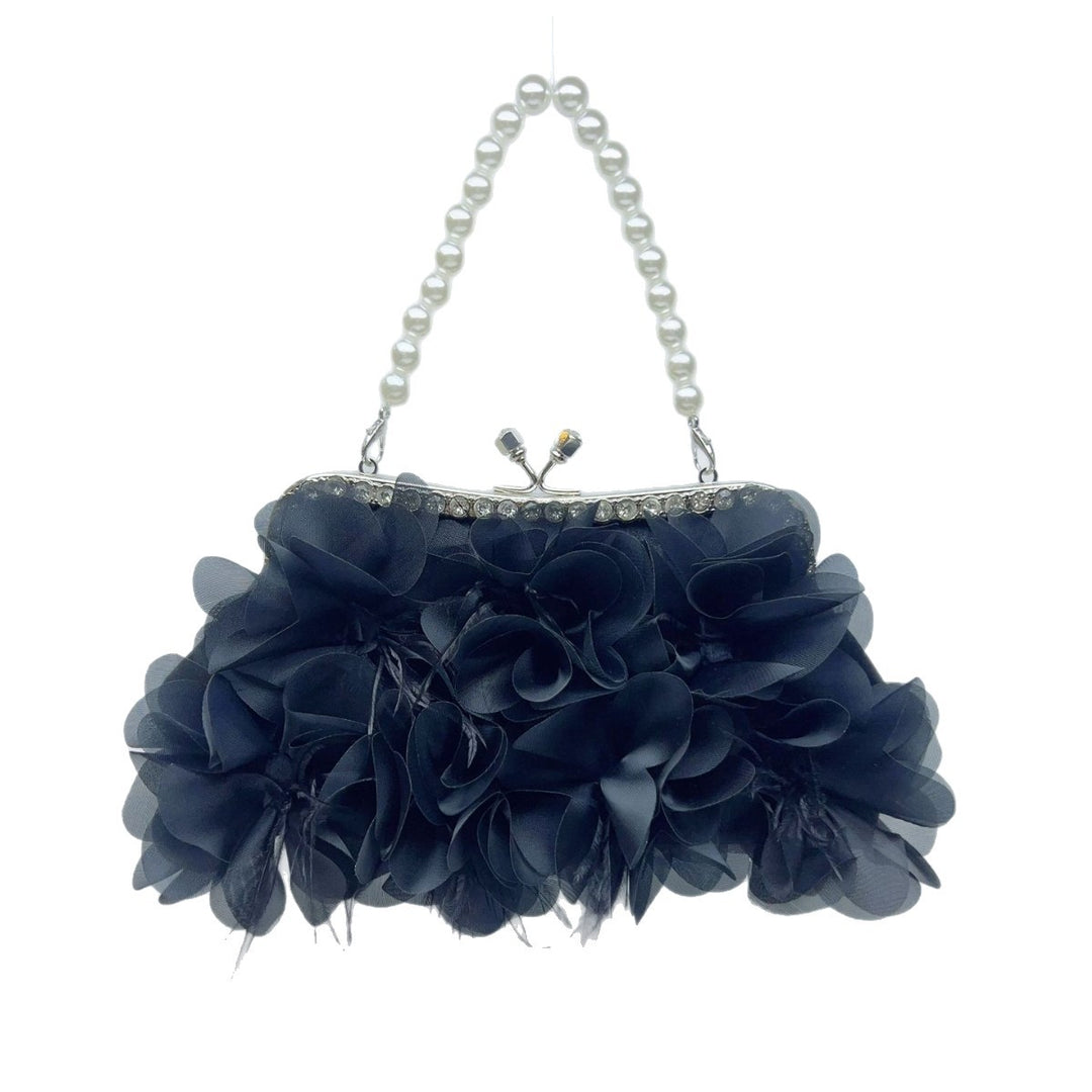 Floral-Accented Evening Purse
