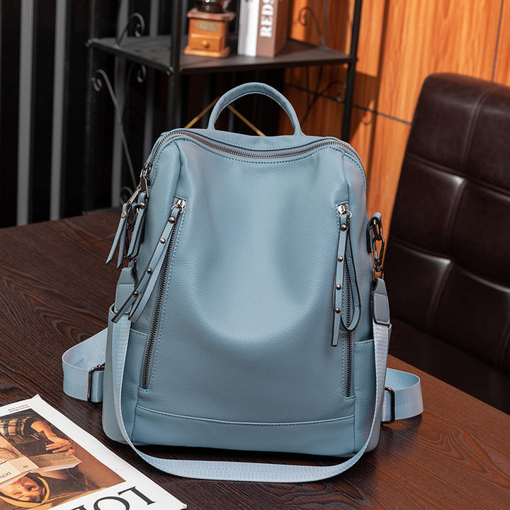 Structured Leather Backpack Kalsten