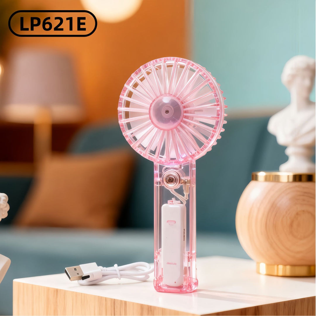 Women's Portable Mini Hand Fan with Ergonomic Design and USB Connection Kalsten