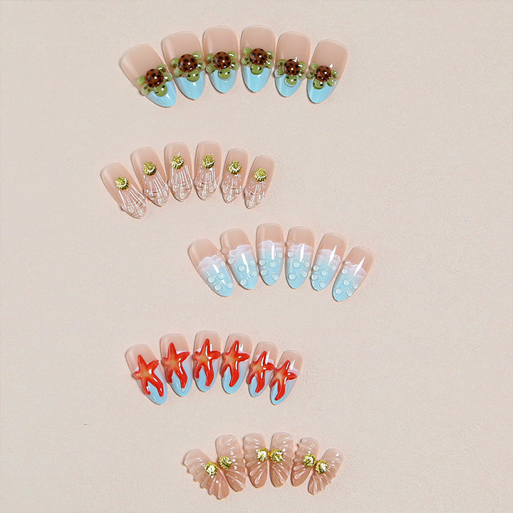 Artificial nails with maritime motifs Kalsten