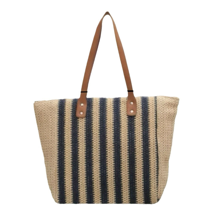 Stylish and Spacious Shopping Bag Made of Refined Straw Mix Kalsten