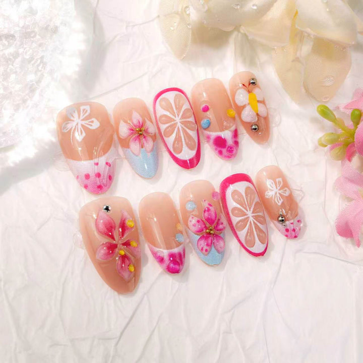 Decorative Floral Nail Art Kit