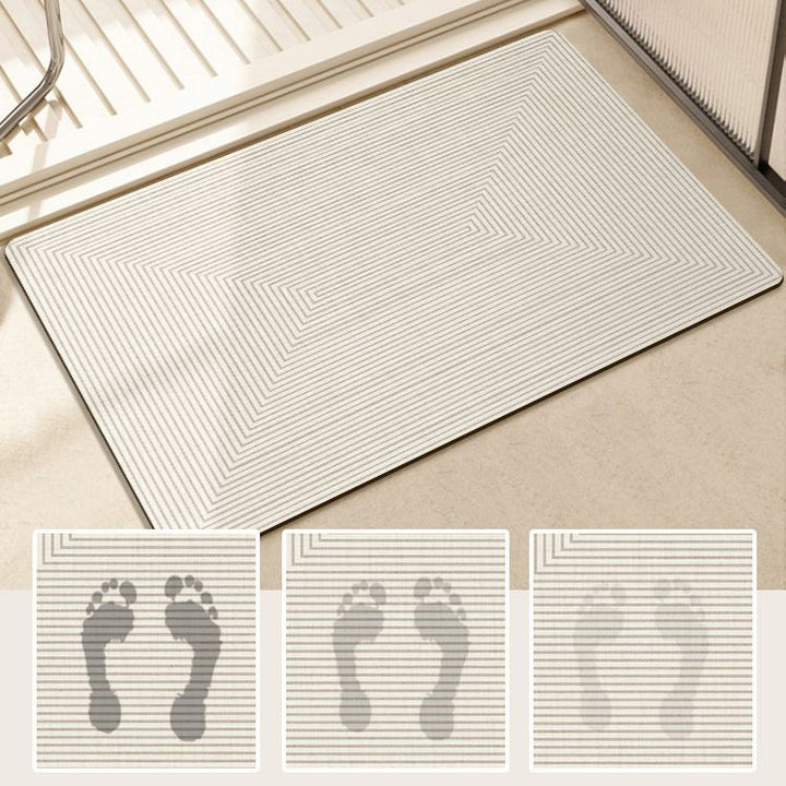 Modern Textured Bath Mat Kalsten