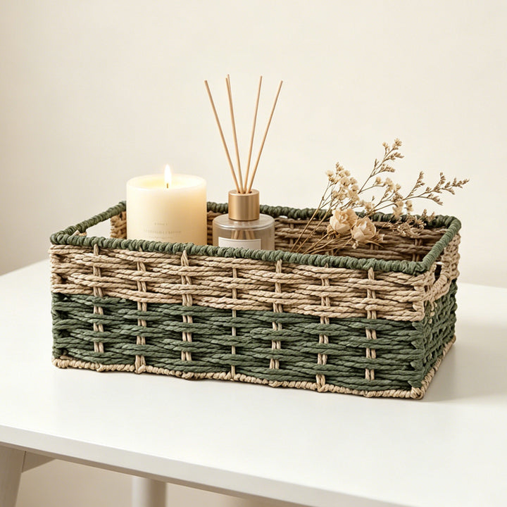 Handcrafted storage basket in natural design Kalsten