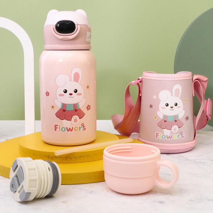 Women's Insulated Bottle with Fun Bunny Design Kalsten
