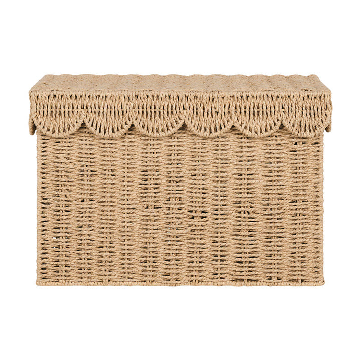 Decorative Woven Storage Chest with Lid Kalsten