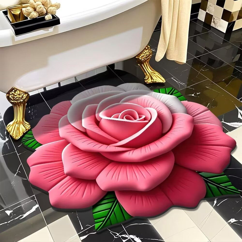 Floral-Themed 3D Area Rug Kalsten