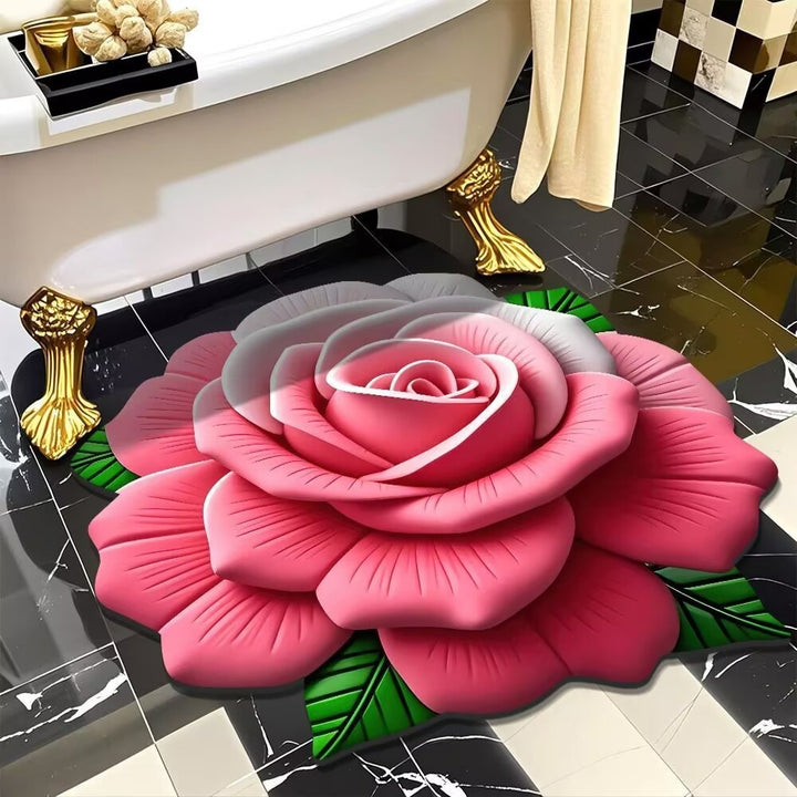 Floral-Themed 3D Area Rug Kalsten
