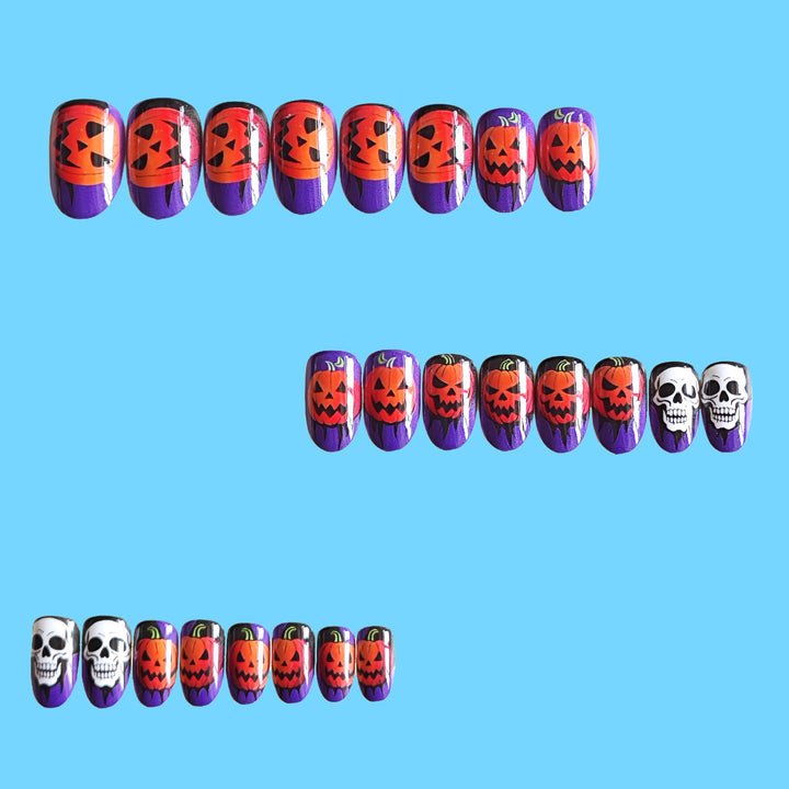 Acrylic nail set with Halloween motif Kalsten