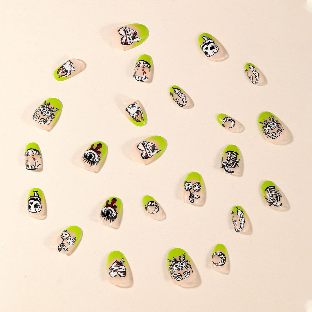 Artistic Skull and Eye Nail Art Set Kalsten