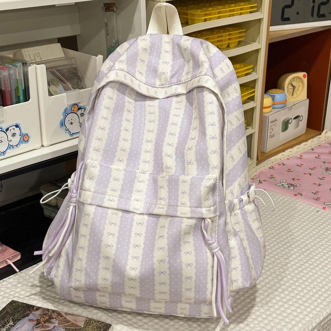 Cute Bow-Embellished Backpack Kalsten