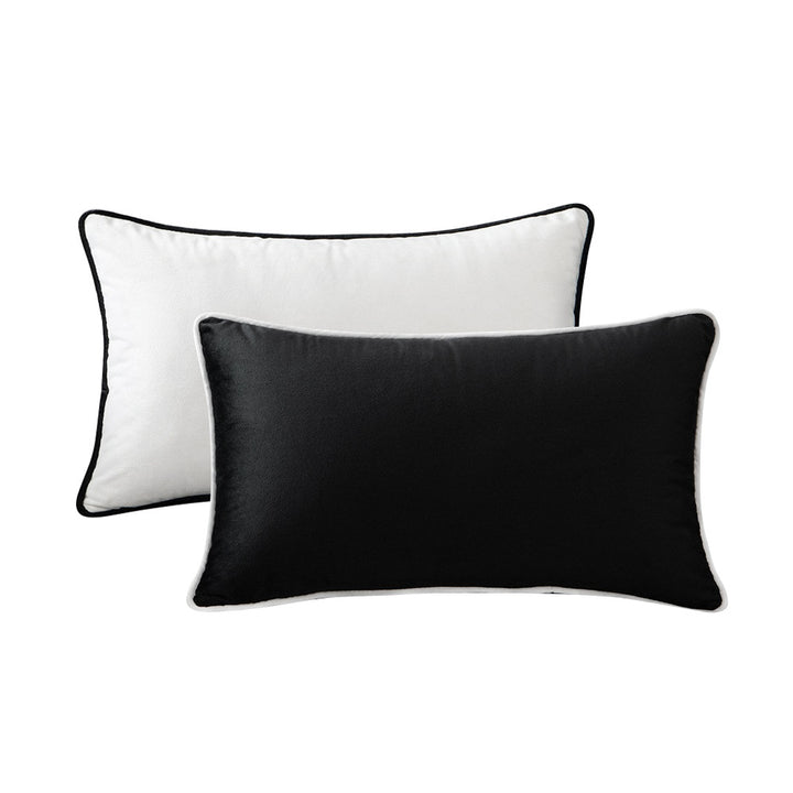 Luxury Velvet Throw Cushion with Contrast Piping