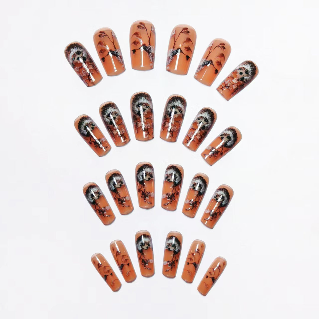 Decorative Hedgehog Nail Art Kalsten
