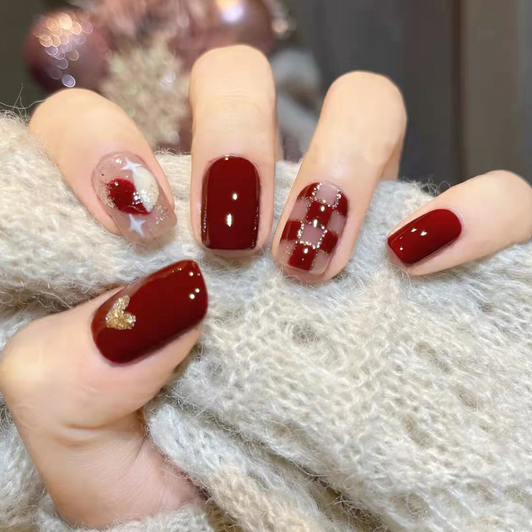 Creative Nail Art Set with Glamorous Patterns Kalsten