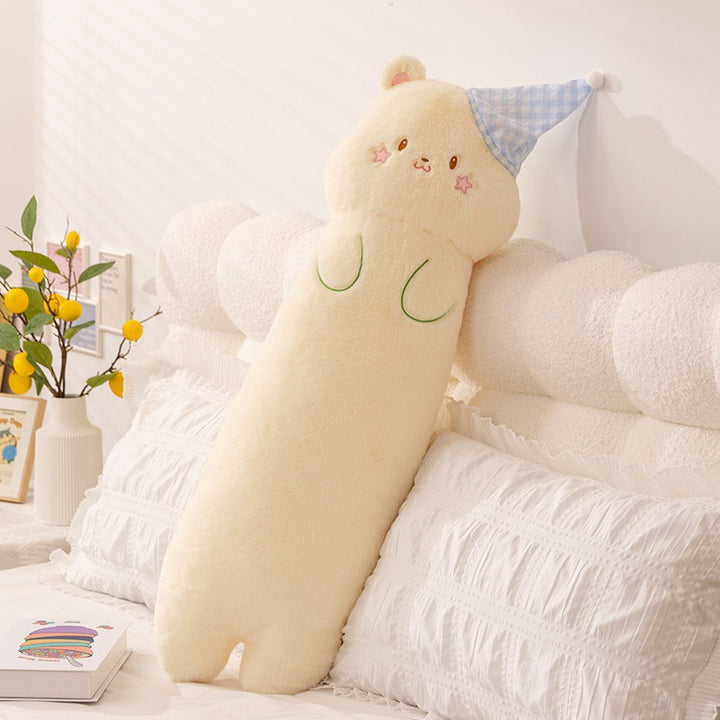 Plush neck roll with kitten motif Kalsten