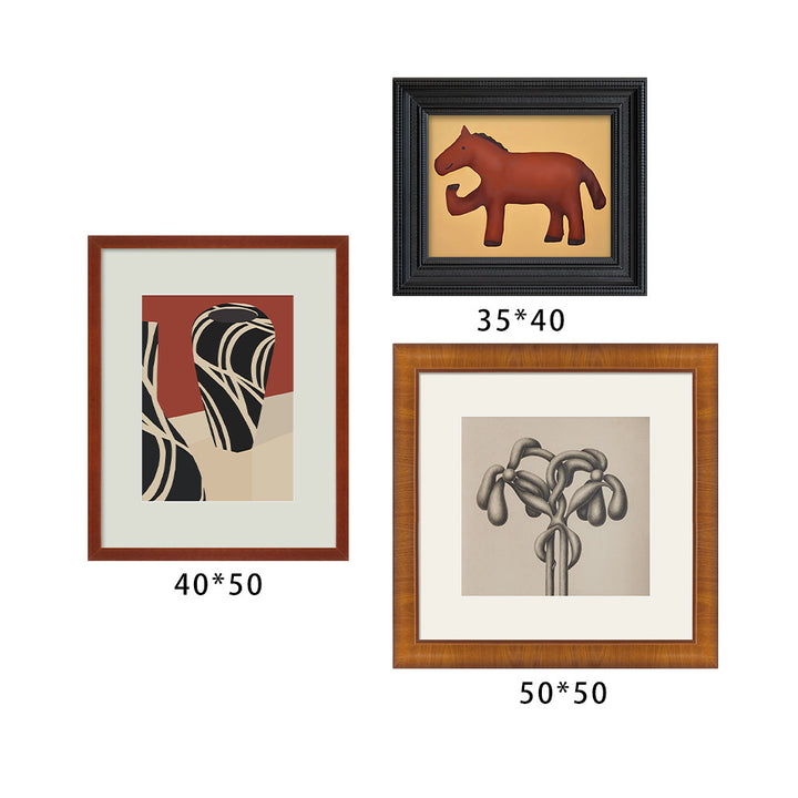 Prints with Playful Horse Design
