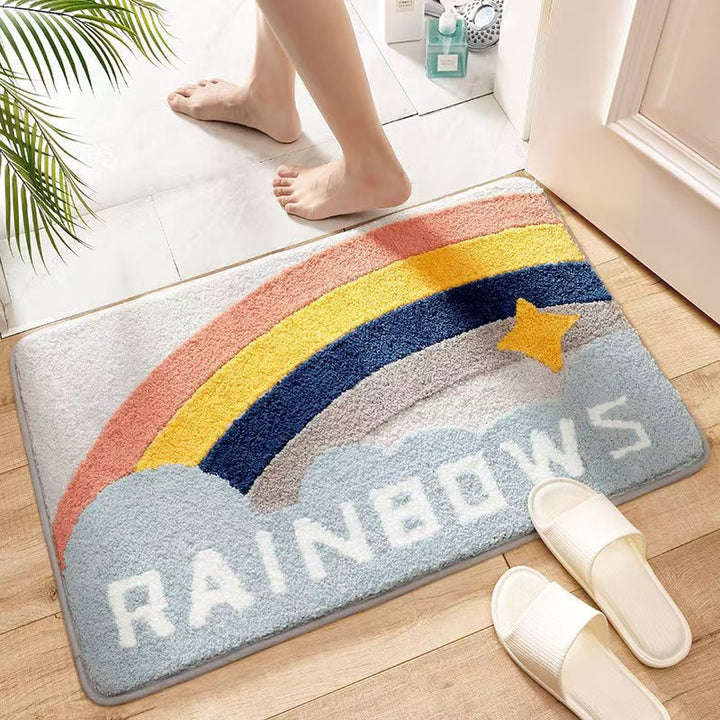 Plush Wave Pattern Bath Mat Kalsten