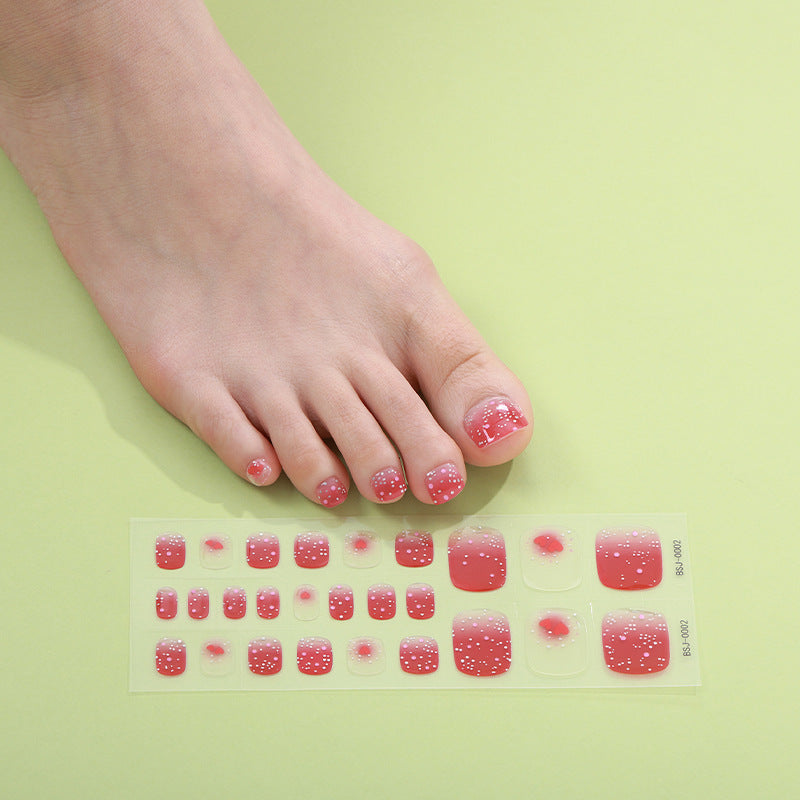 Decorative Press-On Toenail Art