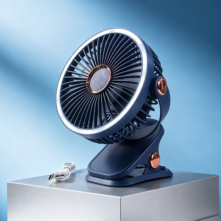 Women Portable Mini Rotary Fan with Flexible Tilt Mechanism Kalsten