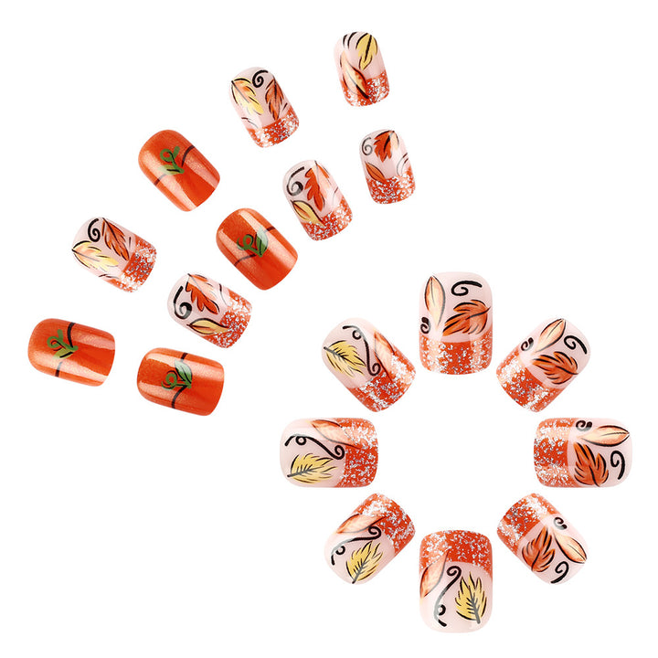 Autumn-Themed Gel Nail Art Set Kalsten