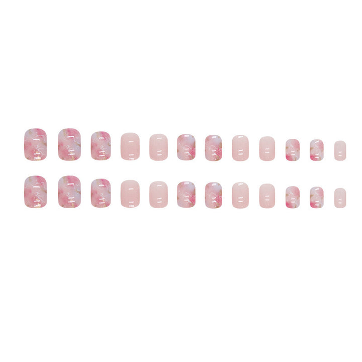 Marbled Gel Press-On Nail Art Kalsten
