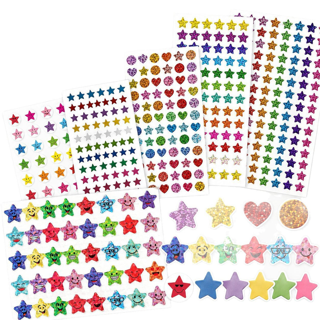 Glittery Star Decorative Stickers Kalsten