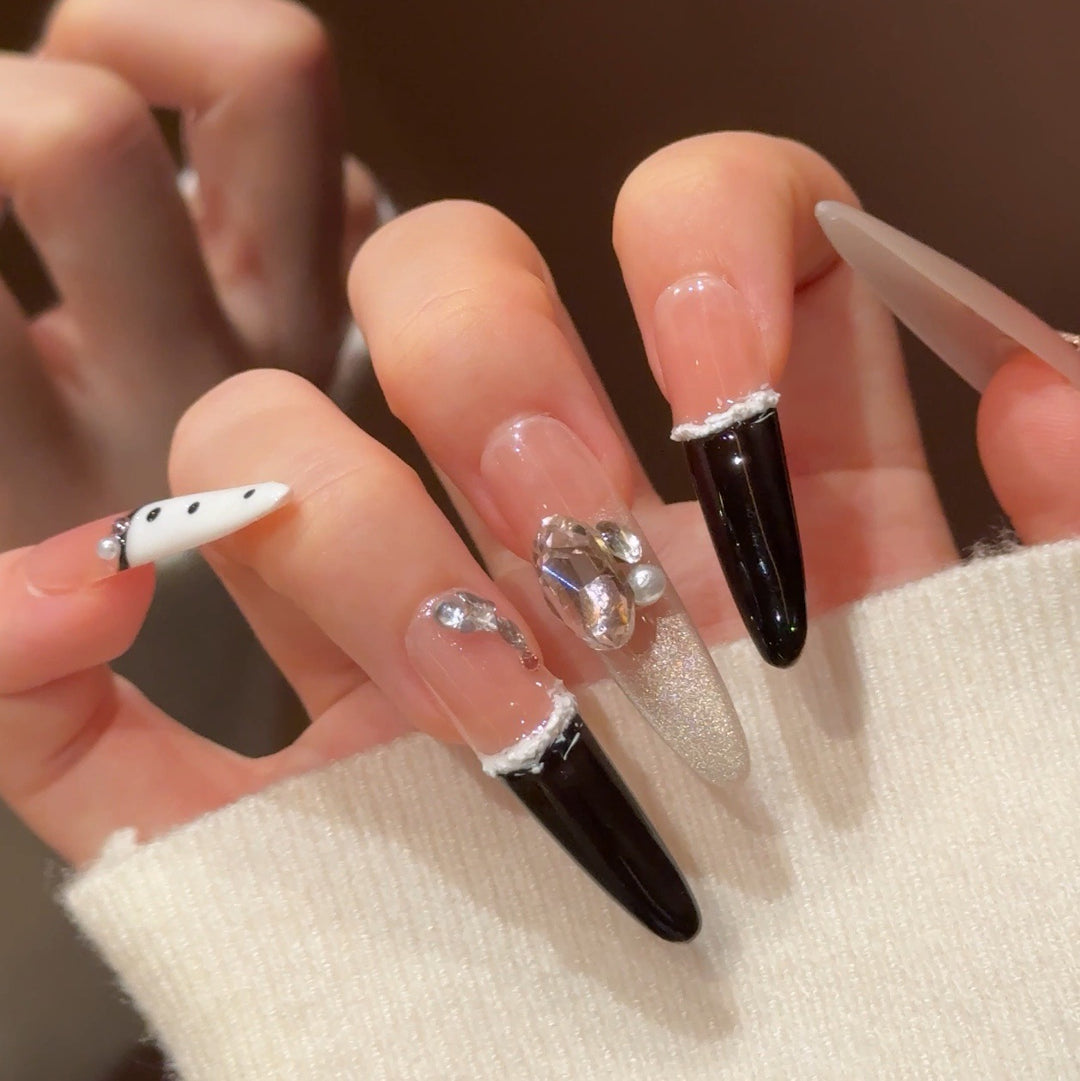 Stylish Pointed Tip Press-On Nail Art Kalsten