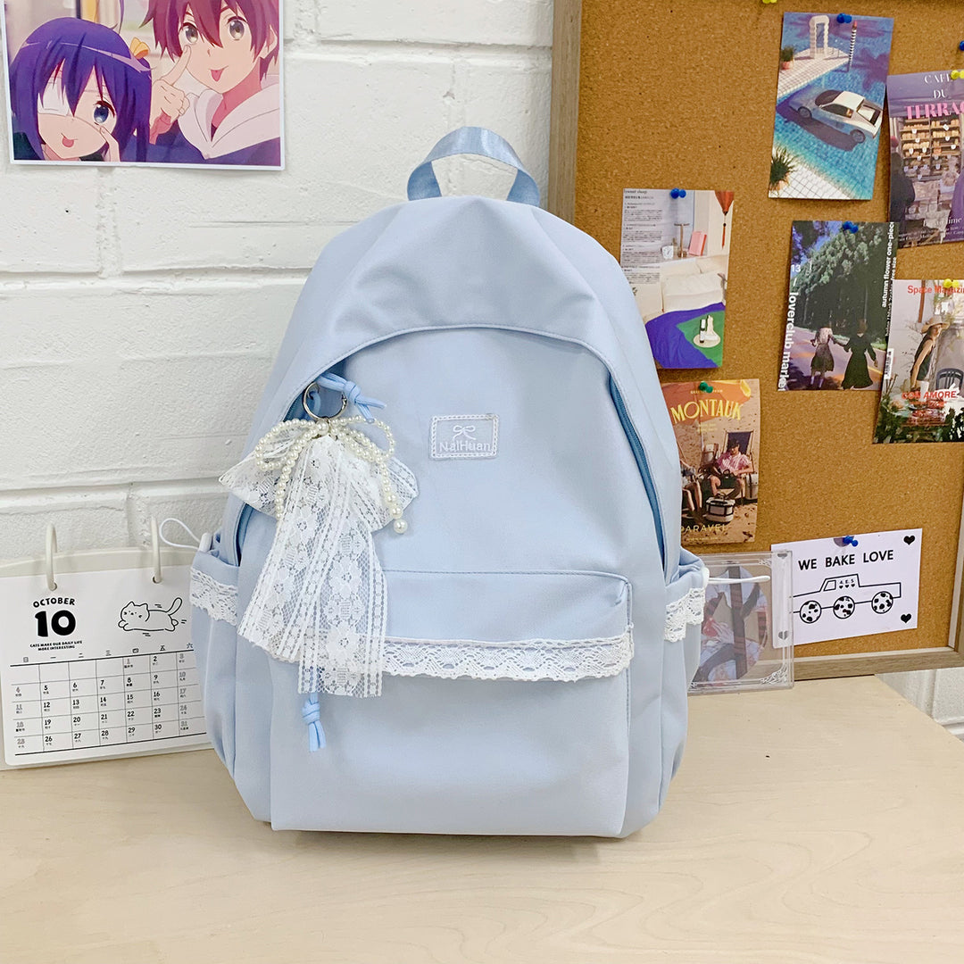 Elegant Lace-Trimmed Daily Backpack Kalsten