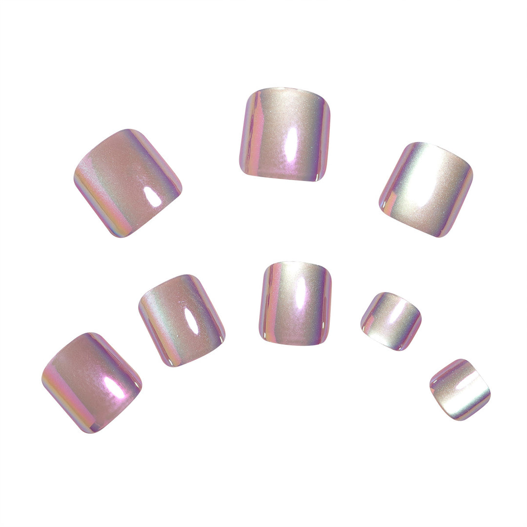 Iridescent Press-On Nail Art Set Kalsten