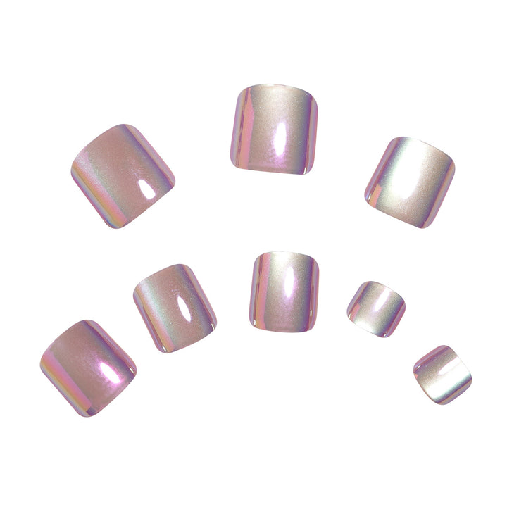 Iridescent Press-On Nail Art Set Kalsten