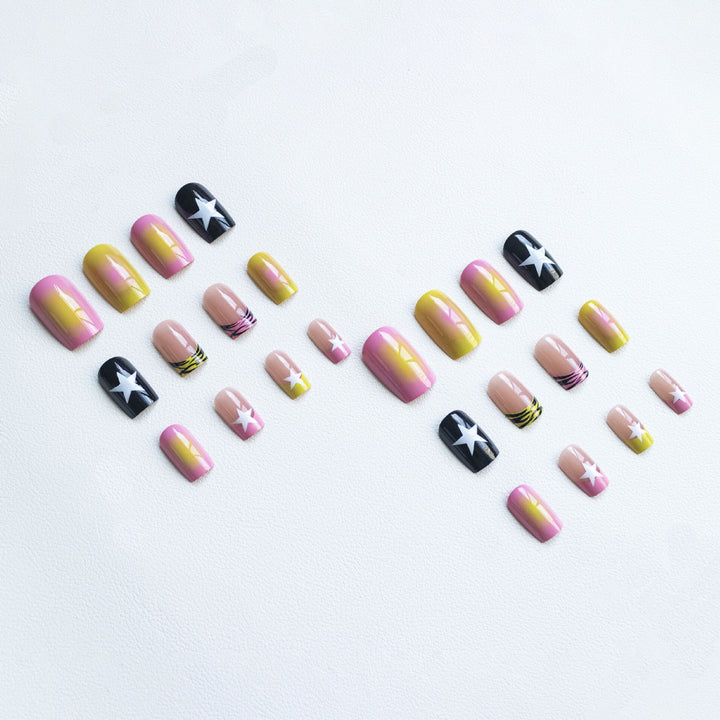 Star-Embossed Nail Art Set