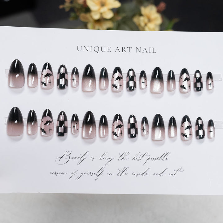 Halloween-Themed Stiletto Press-On Nails