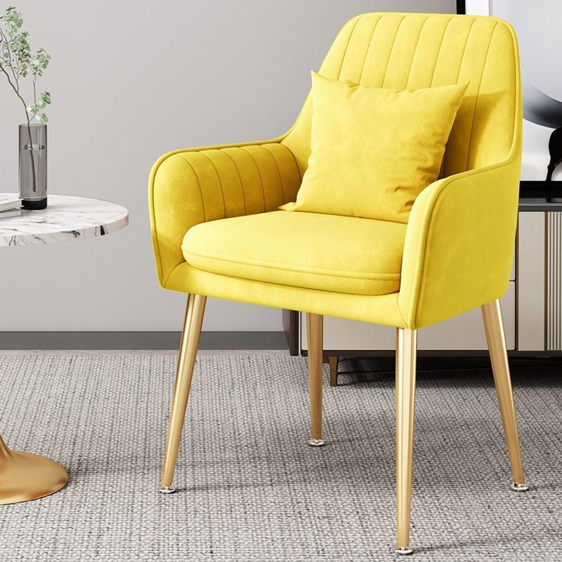 Modern Accent Chair with Gold Legs Kalsten